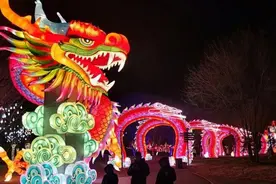 温榆河畔千灯舞，自贡彩灯耀京城图片