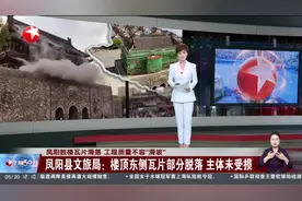 凤阳鼓楼瓦片滑落 工程质量不容“滑坡” 凤阳县文旅局：楼顶东侧瓦片部分脱落 主体未受损视频封面