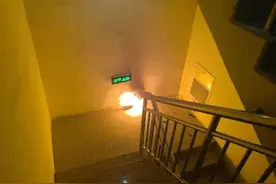 男子家中烧猪毛险烧了小区楼道？竟是用了“TA”图片