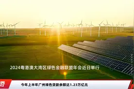 今年上半年广州绿色贷款余额达1.23万亿元视频封面