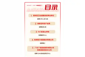 珠海上市公司招人！还有政府部门、事业单位岗位上新，部分有编制图片