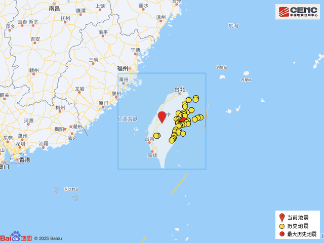 台湾南投县发生4.0级地震