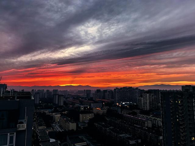 北京七夕晚霞