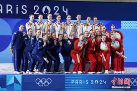 外眼看奥运 | 中国花游队夺金引热议：“令人难以置信的艺术表演”图片