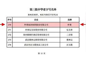 “仲景”品牌获批中华老字号图片