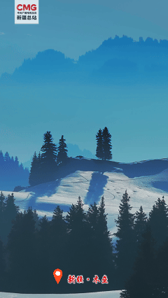 新疆木垒：马圈湾初雪至 雪静马动入画来