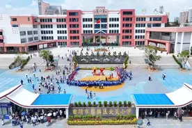 麒麟区北关小学：非遗进校园 舞狮迎开学图片