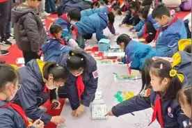 童心童画，共绘园博——合肥经开区9支小队参加“童手绘园博”活动图片