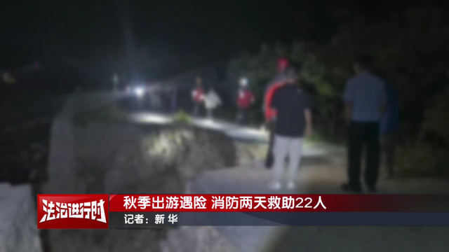 北京消防两天救助22名攀爬野山的被困者