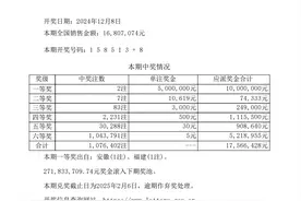 刚刚，安徽一彩民喜中体彩“7星彩”一等奖，奖金高达500万图片