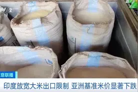 印度突然宣布放宽大米出口，国际米价显著下跌图片