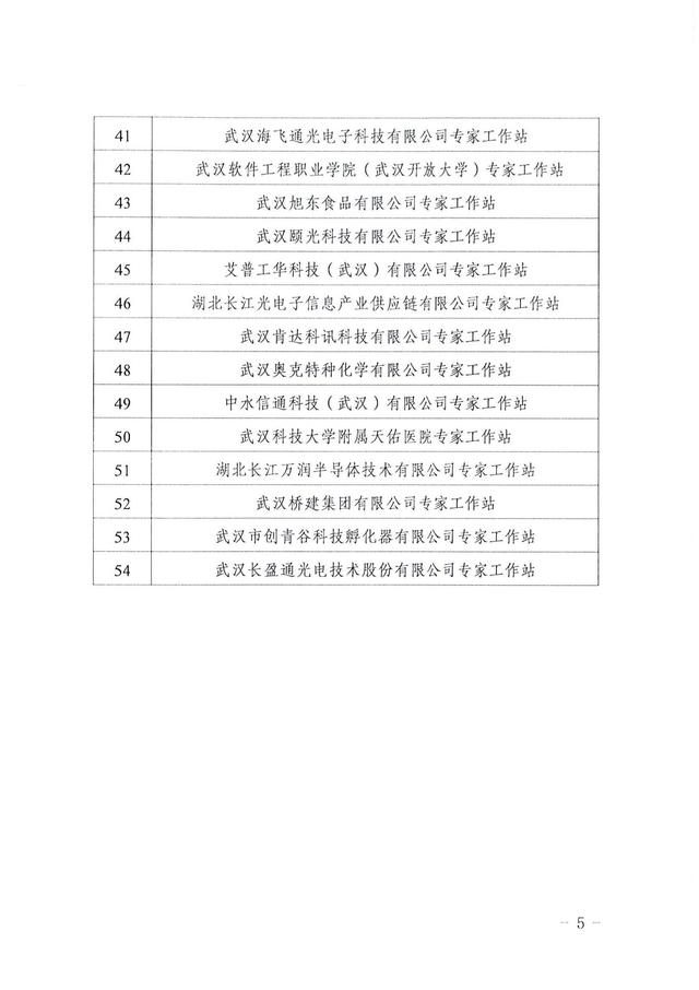 共54家！2025年武汉市专家工作站名单公布