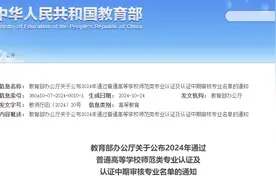 教育部重要名单！甘肃17个师范类专业通过认证图片