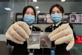 兰州海关首次在旅检渠道查获犀牛角制品图片