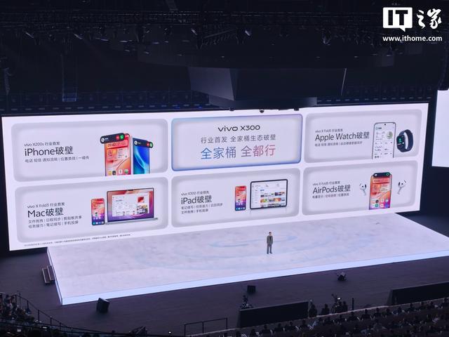 vivo X300系列首发“全家桶生态破壁”，实现与苹果设备无缝互联