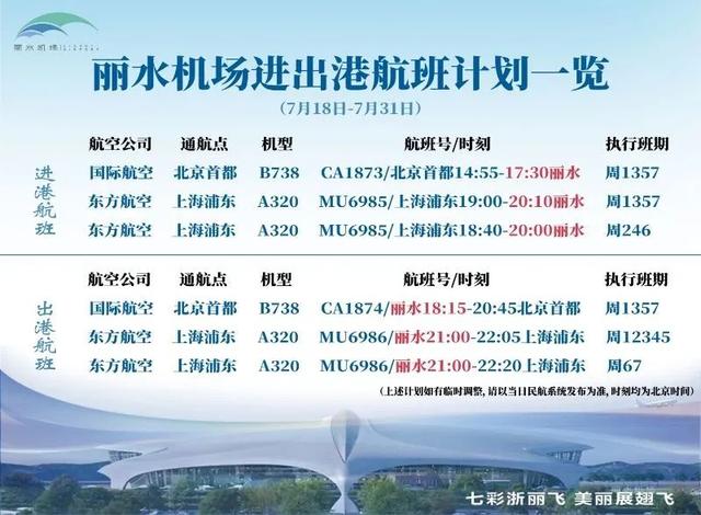 丽水机场今日通航！航班信息确定 首航福利来袭