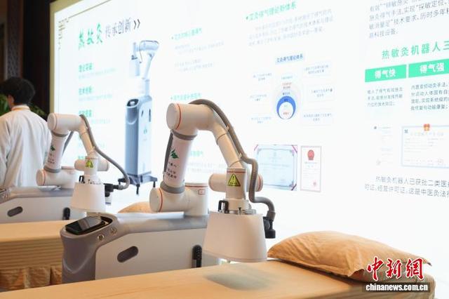 首届全国热敏灸大会暨艾博会举行 热敏灸机器人亮相