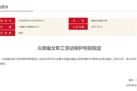 云南出台女职工劳动保护特别规定：不得询问女求职者婚育情况图片