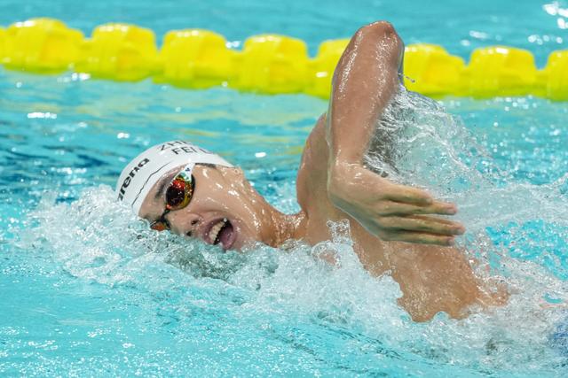 第三金！张展硕创全国青年纪录夺全运男子800米自由泳金牌