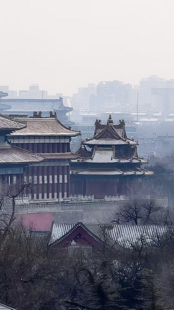 雪后大美北京，眺望中轴景观尽显古都风光