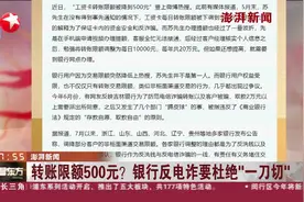 转账限额500元？银行反电诈要杜绝“一刀切”视频封面