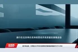 建行张金良：力争到2027年末为民营经济提供融资规模不少于八万亿视频封面