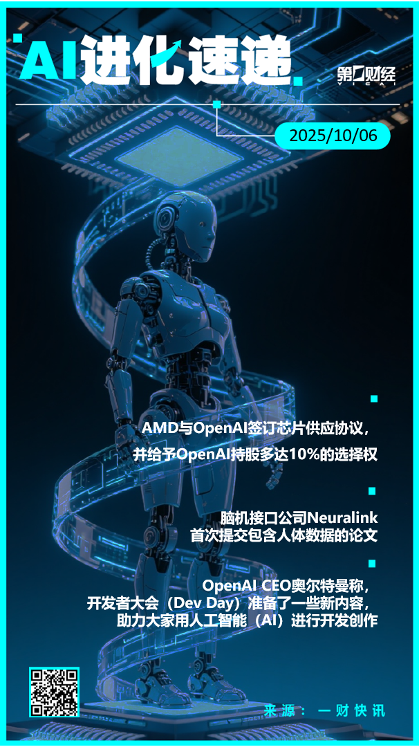 AI进化速递丨AMD与OpenAI签订芯片供应协议