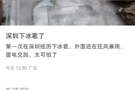 刚刚，深圳下冰雹了！不少人亲历！之后还会下吗？图片