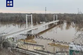 俄罗斯奥伦堡市附近乌拉尔河水位上涨至历史最高点图片