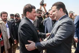 伊朗伊拉克首条跨境铁路奠基，预计需要18至24个月完成图片