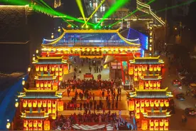 打造文旅消费新“夜”态 四川广安不夜城正式开街图片