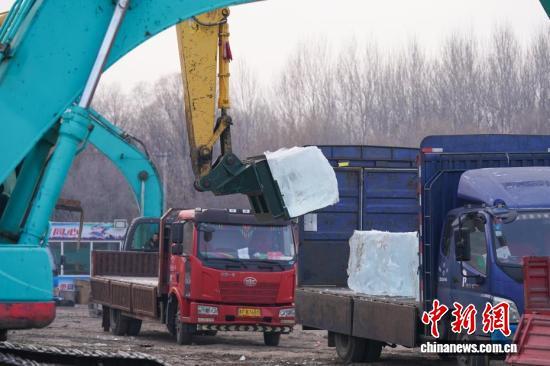 “厚棉被”揭开，哈尔滨冰雪大世界20万立方米存冰启用