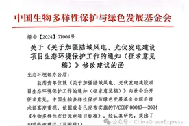 致函生态环境部：风电、光伏发电项目应加强生物多样性保护图片