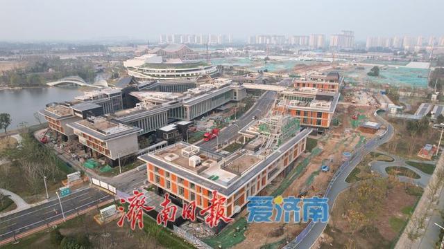 济南鹊山生态文化区一期项目建设如火如荼