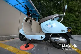 福州首个电动自行车无线充电项目启用 车辆脚撑触地电磁感应充电图片
