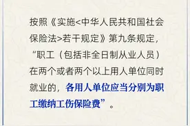 非全日制从业人员能参加两份工伤保险吗？图片