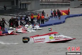 F1H2O摩托艇上海大奖赛冲刺赛因天气原因遗憾取消图片