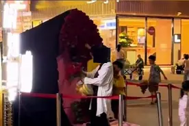 七夕前夜商场巨型玫瑰花束被路人薅光：我们始料未及，已紧急补种图片