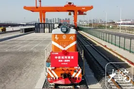 芜湖塔桥多式联运基地迎来中欧、中亚班列首发图片