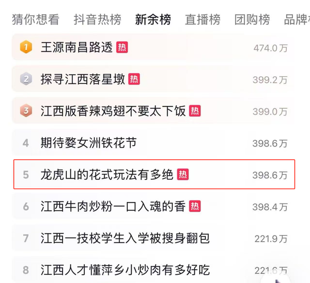 喜报！预热双节！龙虎山花式玩法有多绝火爆全网，上榜全省抖音热点！