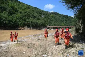 陕西柞水高速公路桥梁垮塌灾害搜救救援一线直击图片