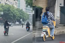 市民反映共享电单车头盔不卫生、大小不合适 相关部门：必要时先戴头套图片