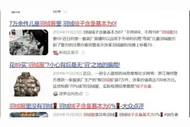 羽绒服“假绒”乱象调查图片