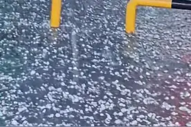 湖南一地白天气温28℃，晚上下冰雹，当地气象台回应图片