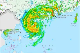 台风“蝴蝶”在广东省雷州市西部沿海二次登陆！持续输出强风雨！图片