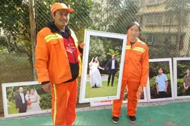 长沙环卫工夫妇结婚30年第一次拍婚纱照：当年互相看不上，现在很幸福图片
