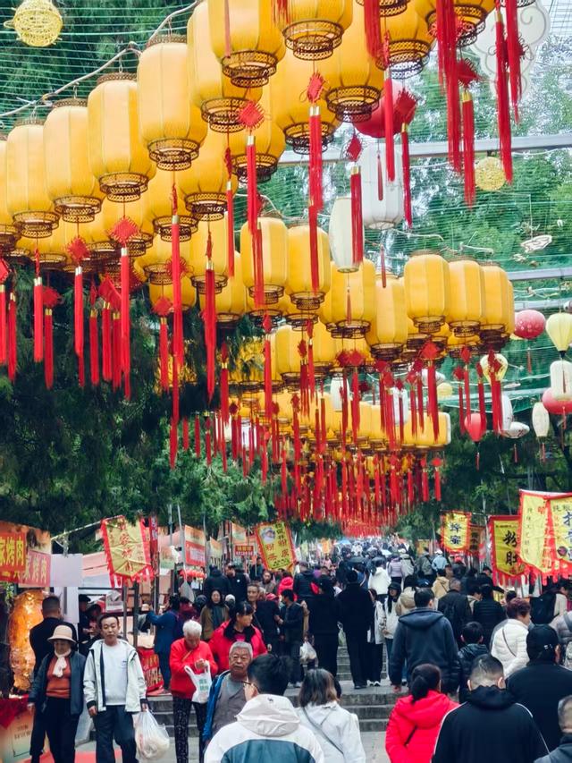 来济南千佛山，热热闹闹赶庙会