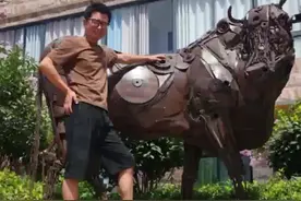 广州美院硕士毕业，株洲小伙用废铁打造动物王国图片