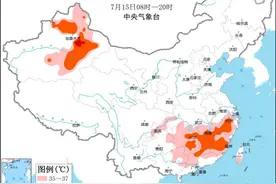今日入伏，南方高温范围持续扩大图片