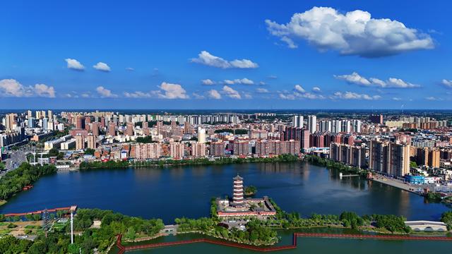 柘城县：绿意与建筑交织的城市“美景”